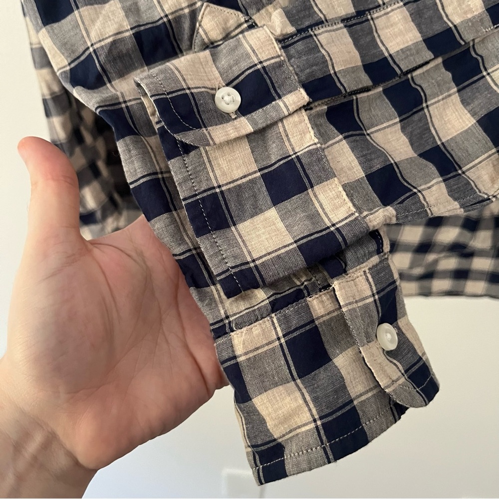Grayson By Frank And Eileen The Hero Shirt Blue Plaid Button Up L/S XS 1 - Picture 3 of 7